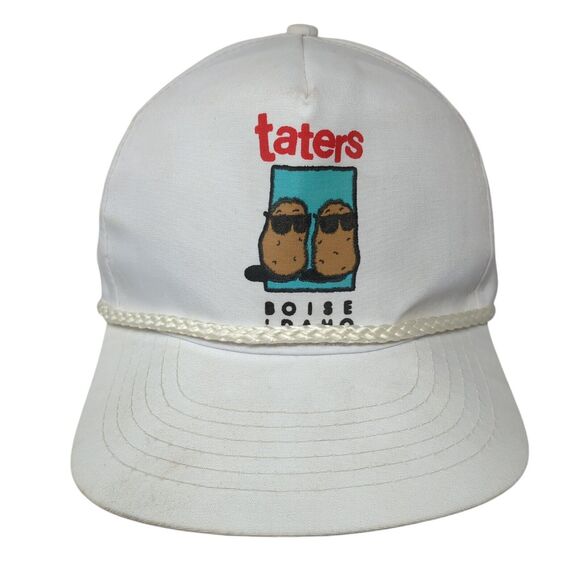 Taters Boise Idaho Snapback Hat White One Size Adjustable 6 Panel Rope Capital - Picture 1 of 8